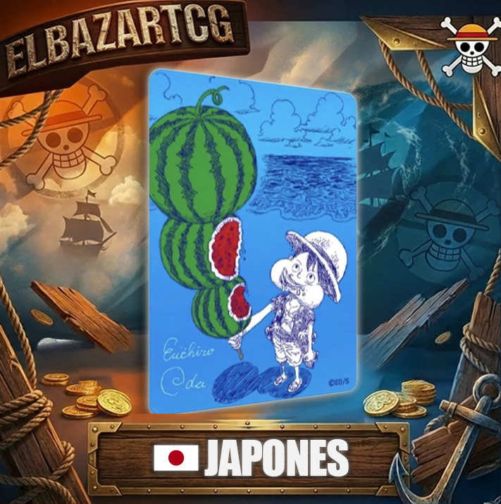 NatsuComi 2026 Meta Kira Tarjeta Luffy Eiichiro Oda Firmado Promo (JP)